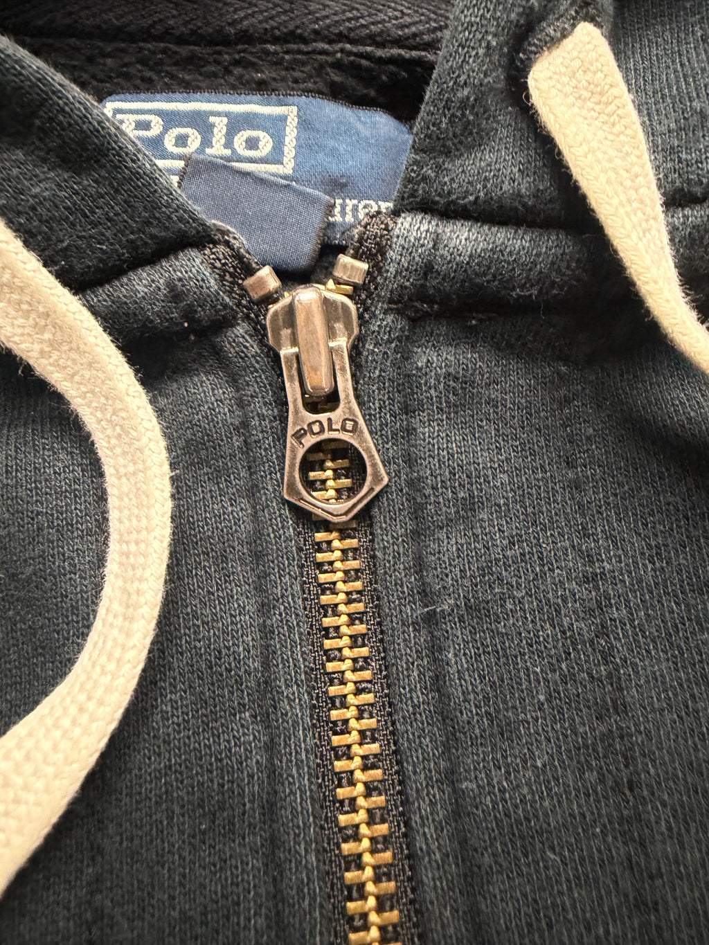 RALPH LAUREN VINTAGE ZIP HOODIE - L