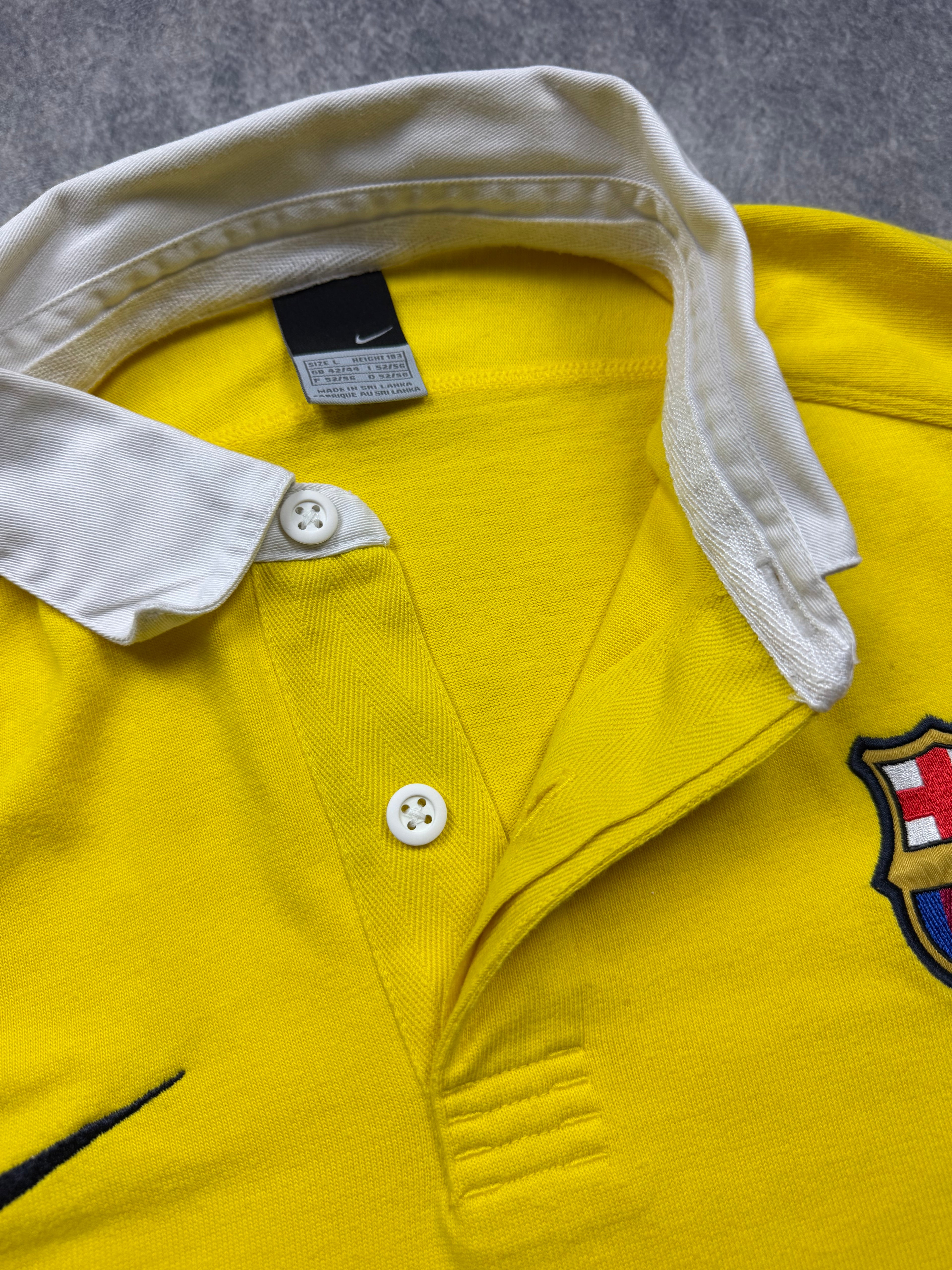NIKE FC BARCELONA VINTAGE POLOSHIRT 2000/01 - L
