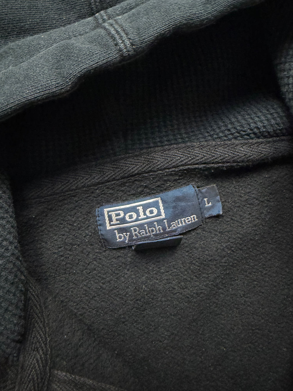RALPH LAUREN VINTAGE ZIP HOODIE - L