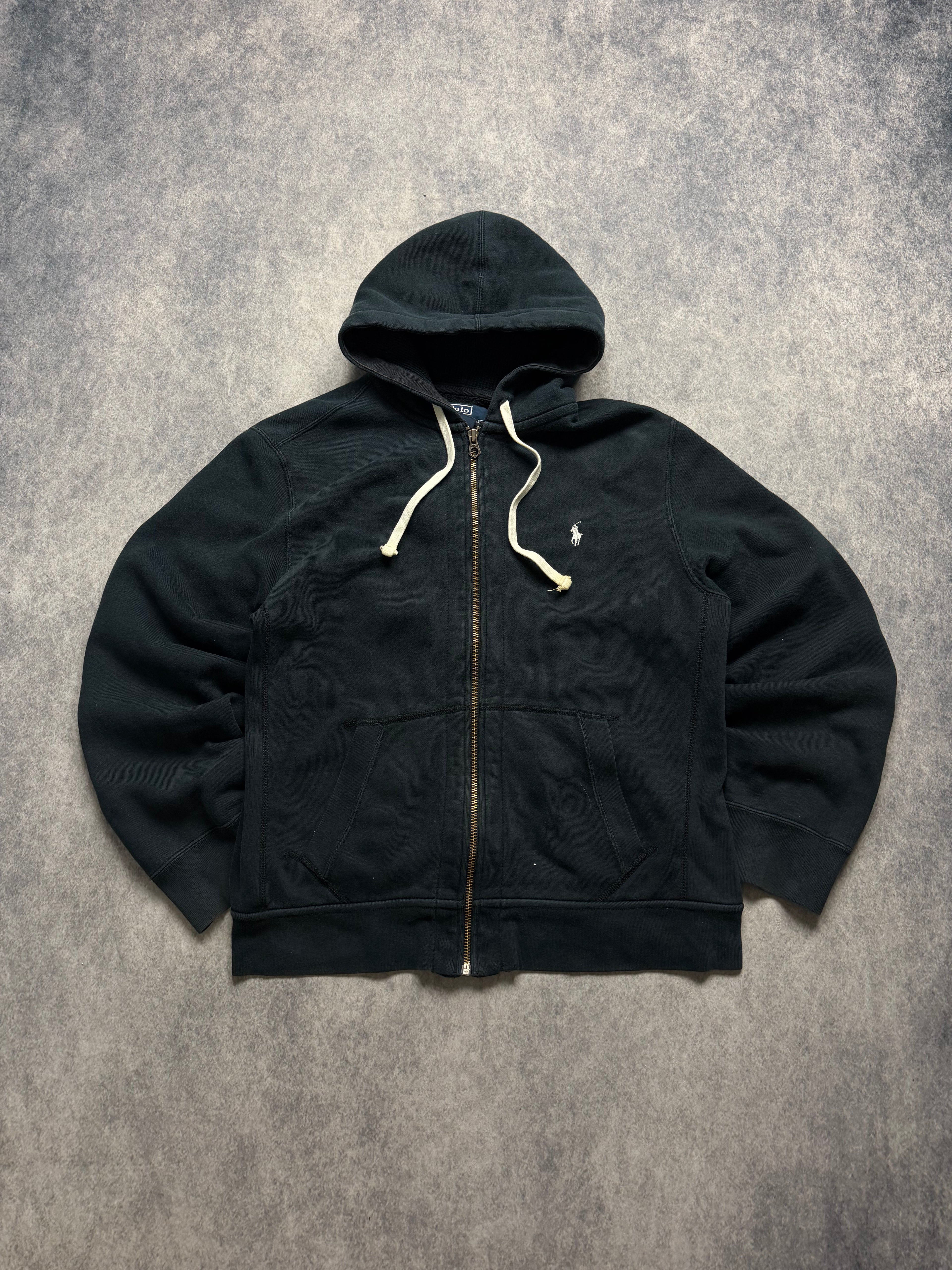 RALPH LAUREN VINTAGE ZIP HOODIE - L