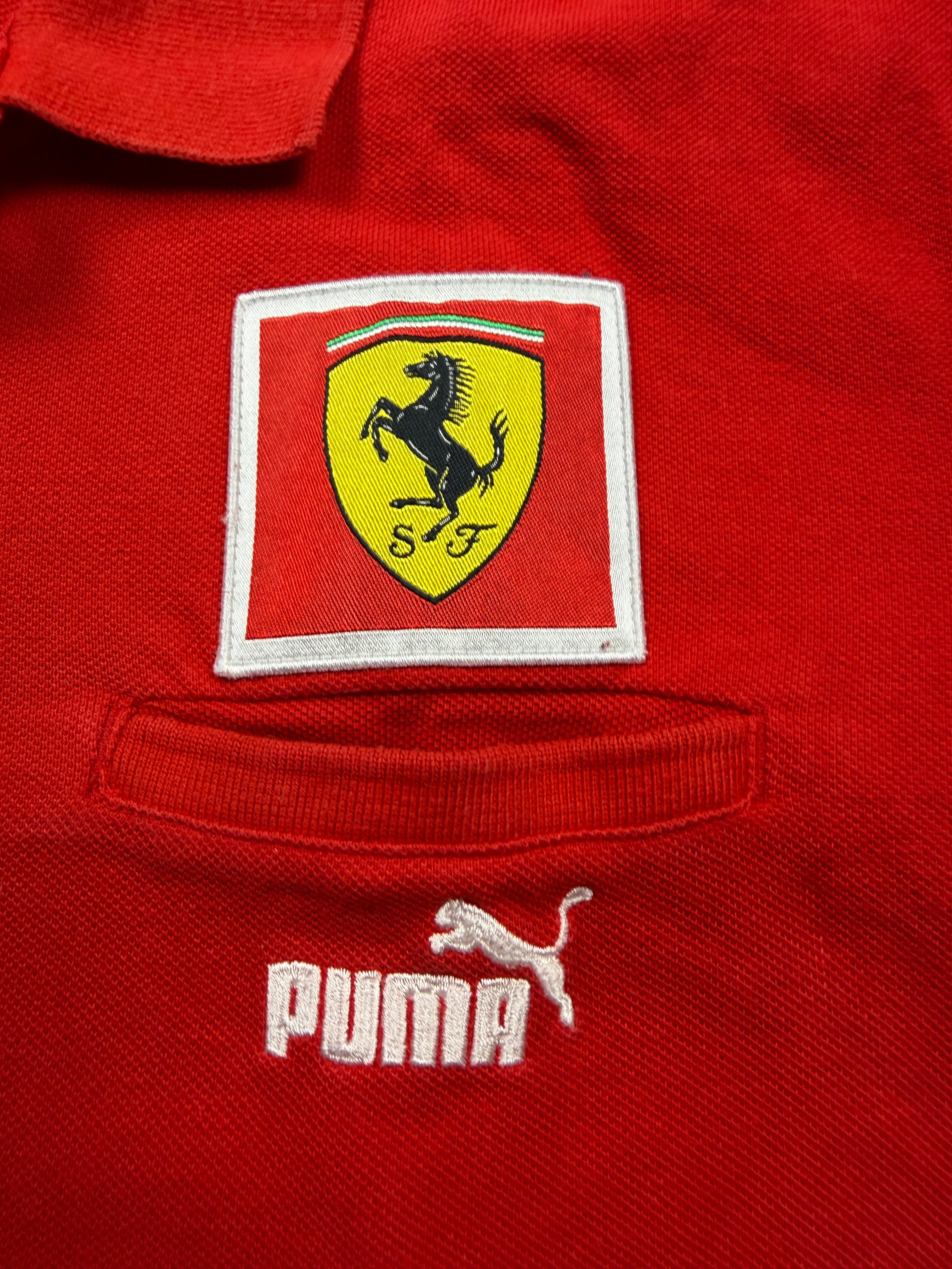 FERRARI VINTAGE POLOSHIRT - L