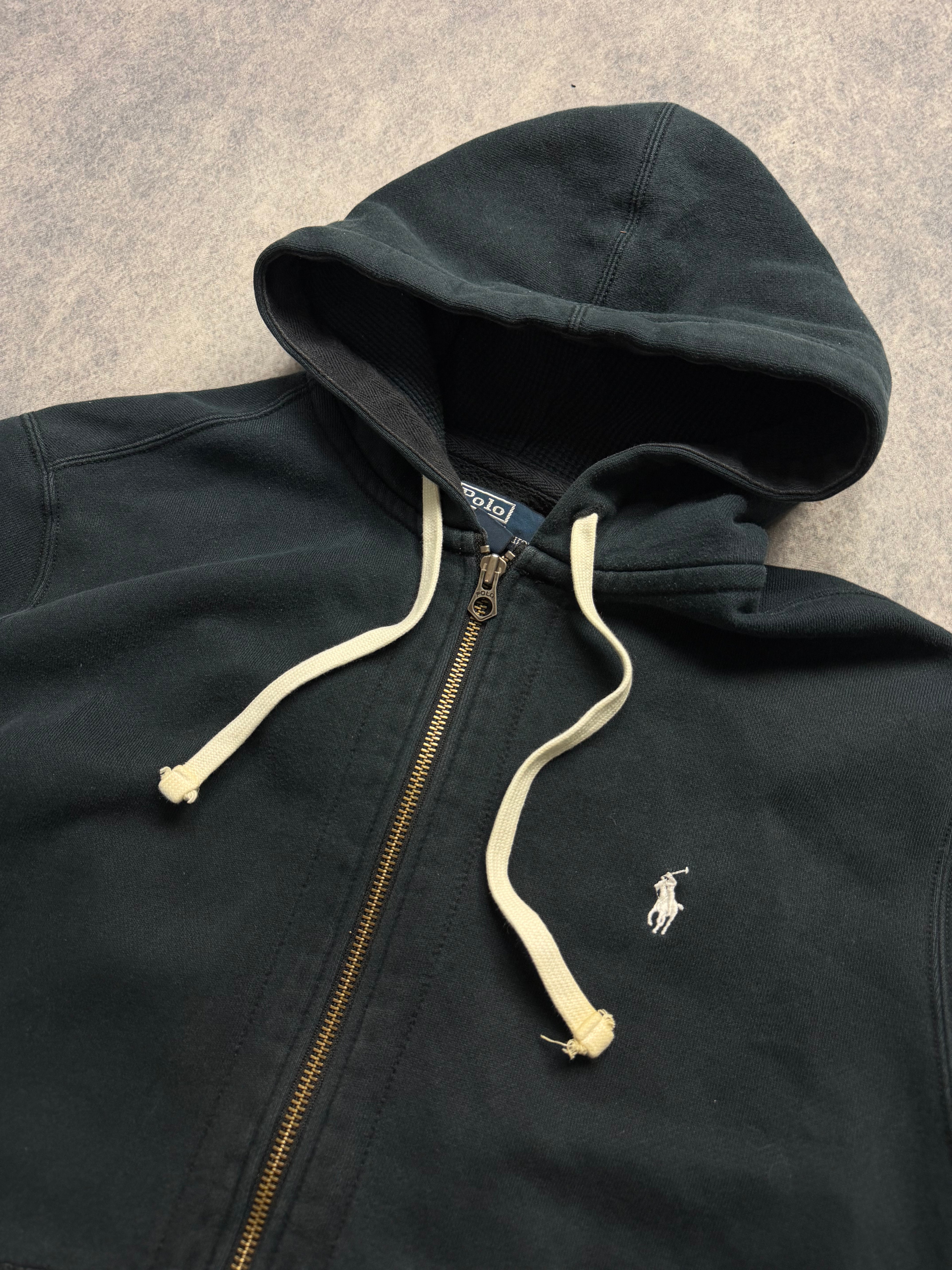 RALPH LAUREN VINTAGE ZIP HOODIE - L