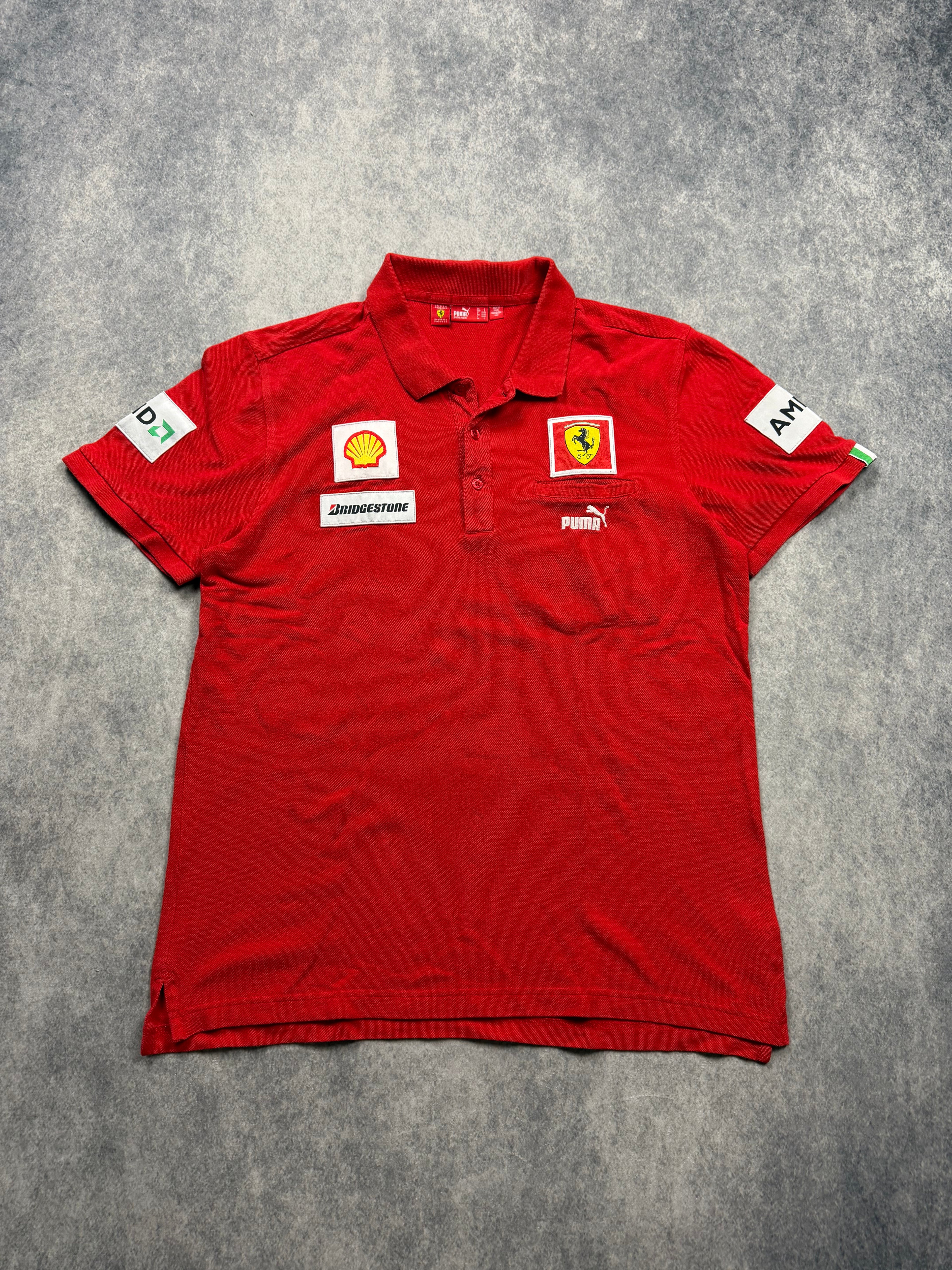 FERRARI VINTAGE POLOSHIRT - L