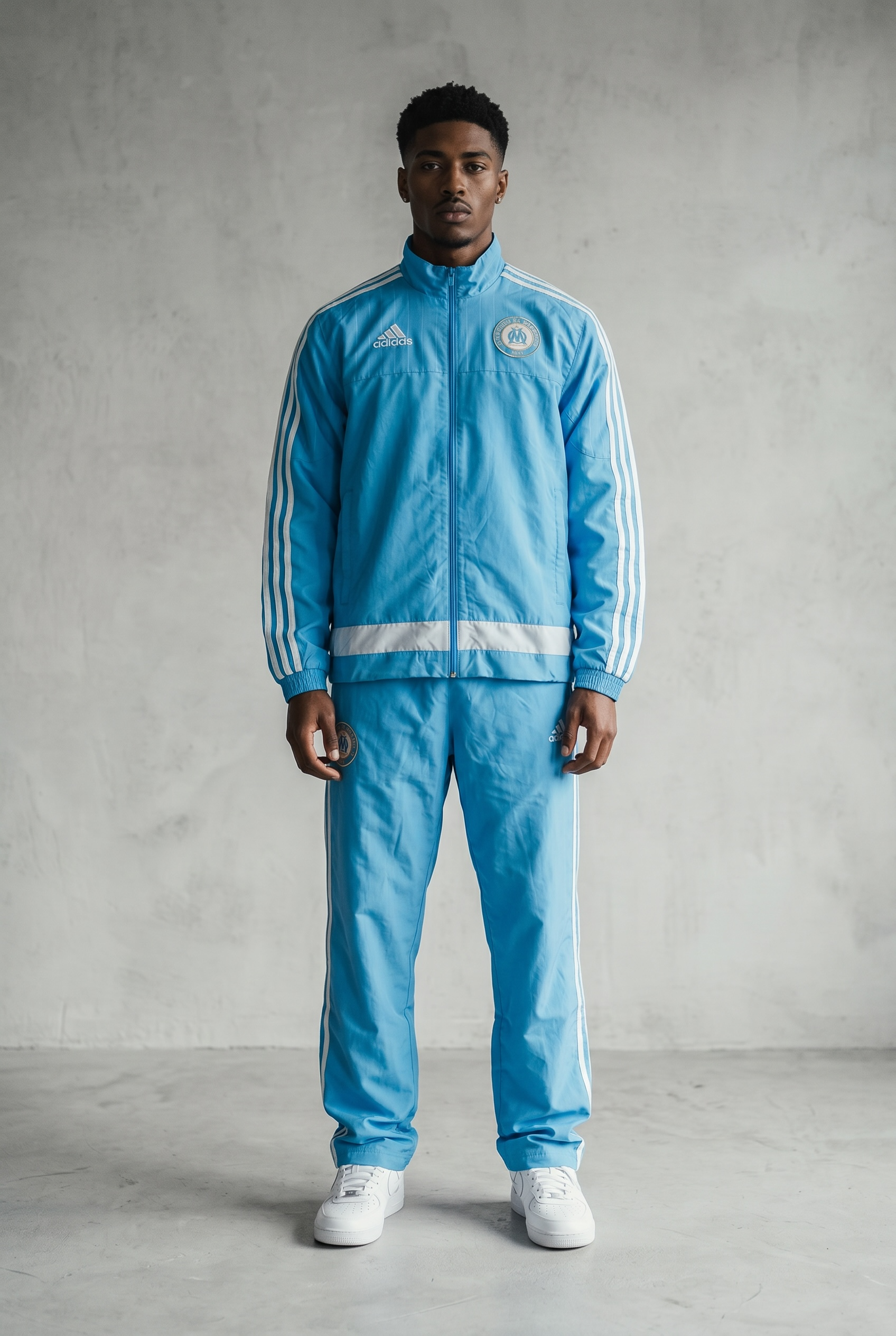 ADIDAS MARSEILLE VINTAGE TRACKSUIT 2014/15 - S