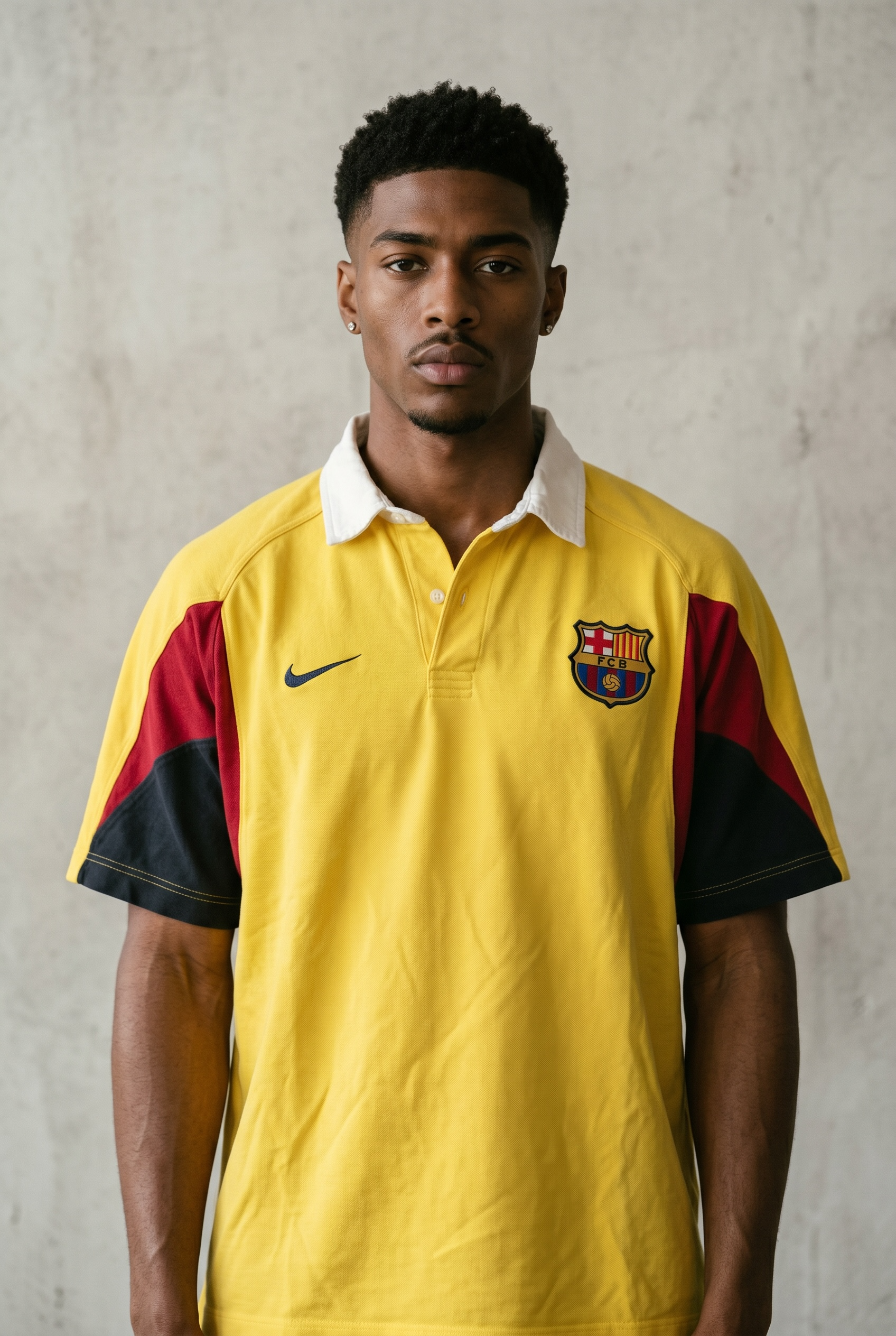 NIKE FC BARCELONA VINTAGE POLOSHIRT 2000/01 - L