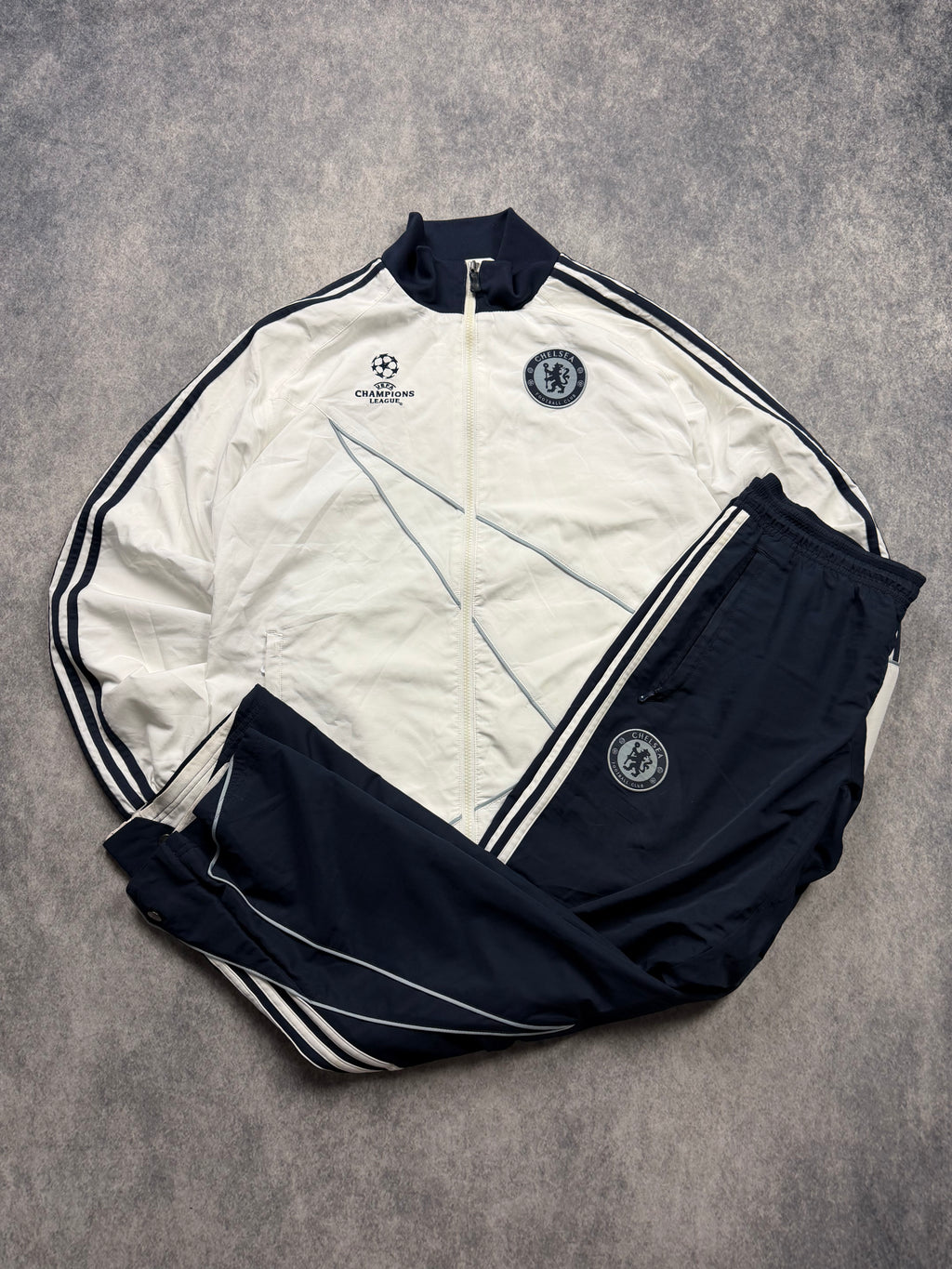 ADIDAS FC CHELSEA UCL VINTAGE TRACKSUIT 2008 - L