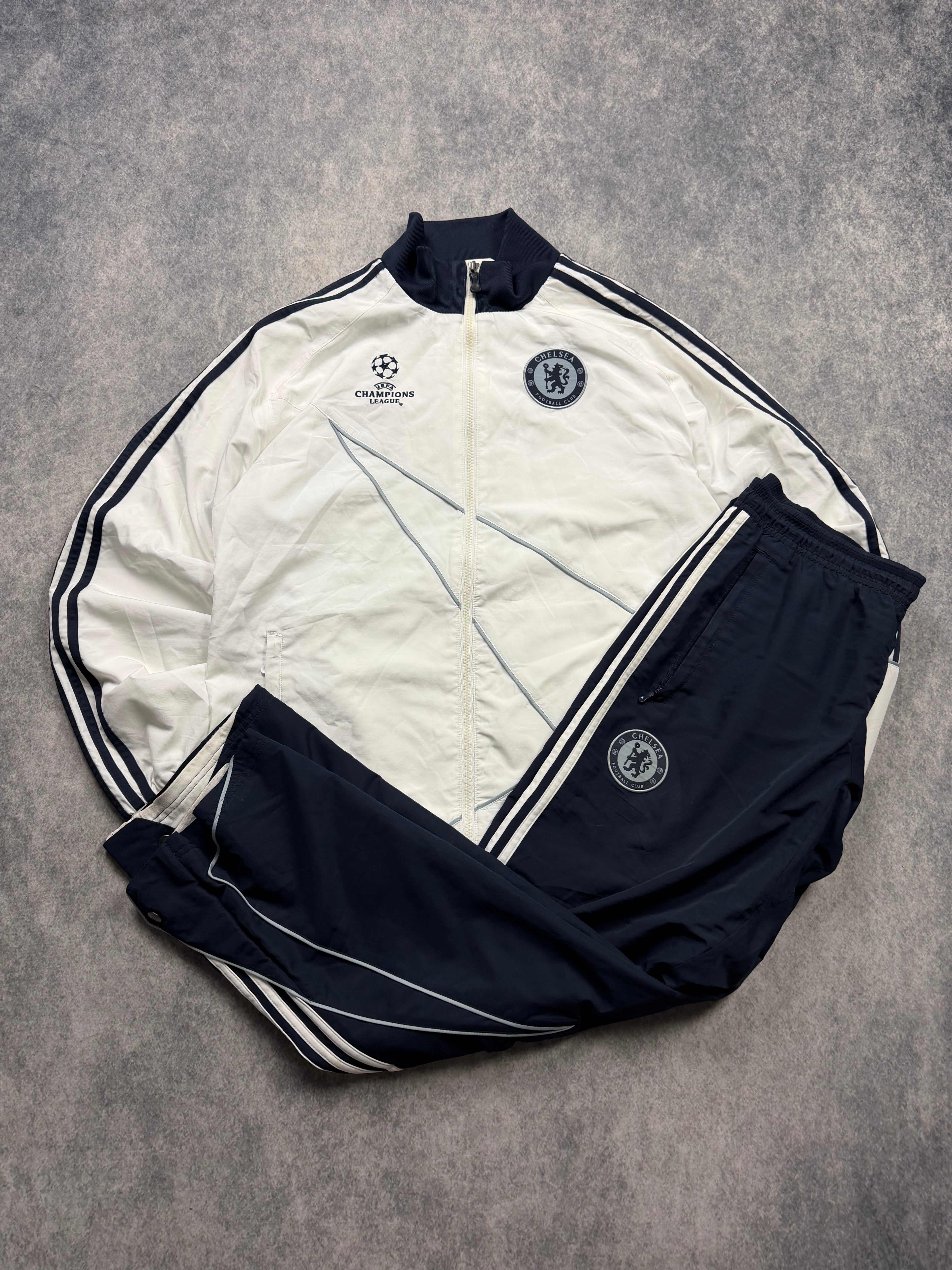 ADIDAS FC CHELSEA UCL VINTAGE TRACKSUIT 2008 - L