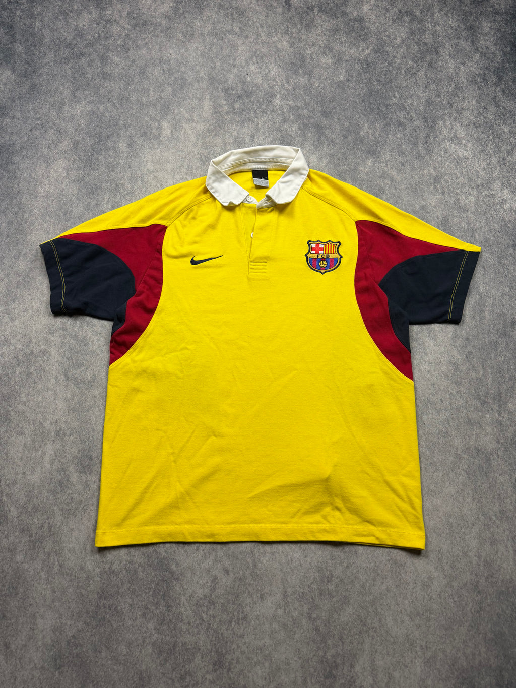 NIKE FC BARCELONA VINTAGE POLOSHIRT 2000/01 - L