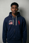 RALPH LAUREN VINTAGE ZIP HOODIE - S