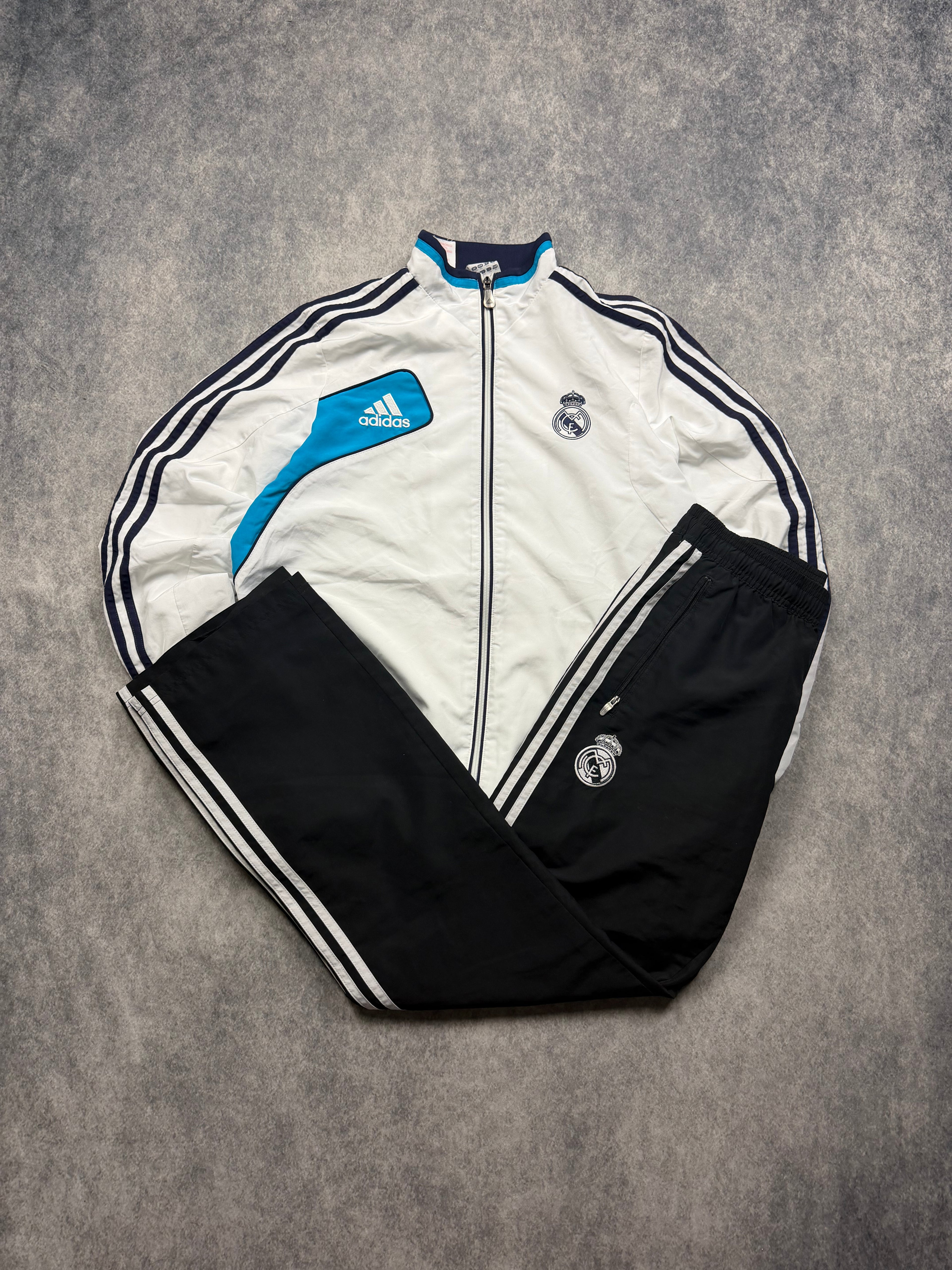 ADIDAS REAL MADRID VINTAGE TRACKSUIT 2008/09 - S