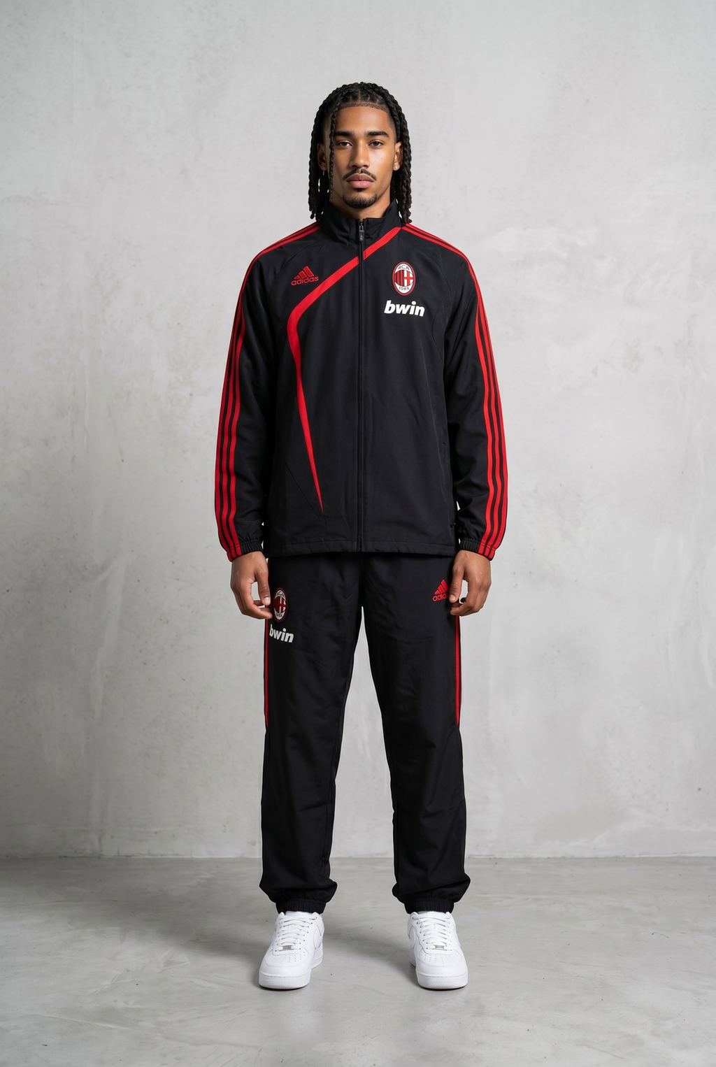 ADIDAS AC MILAN VINTAGE TRACKSUIT 2009 - S
