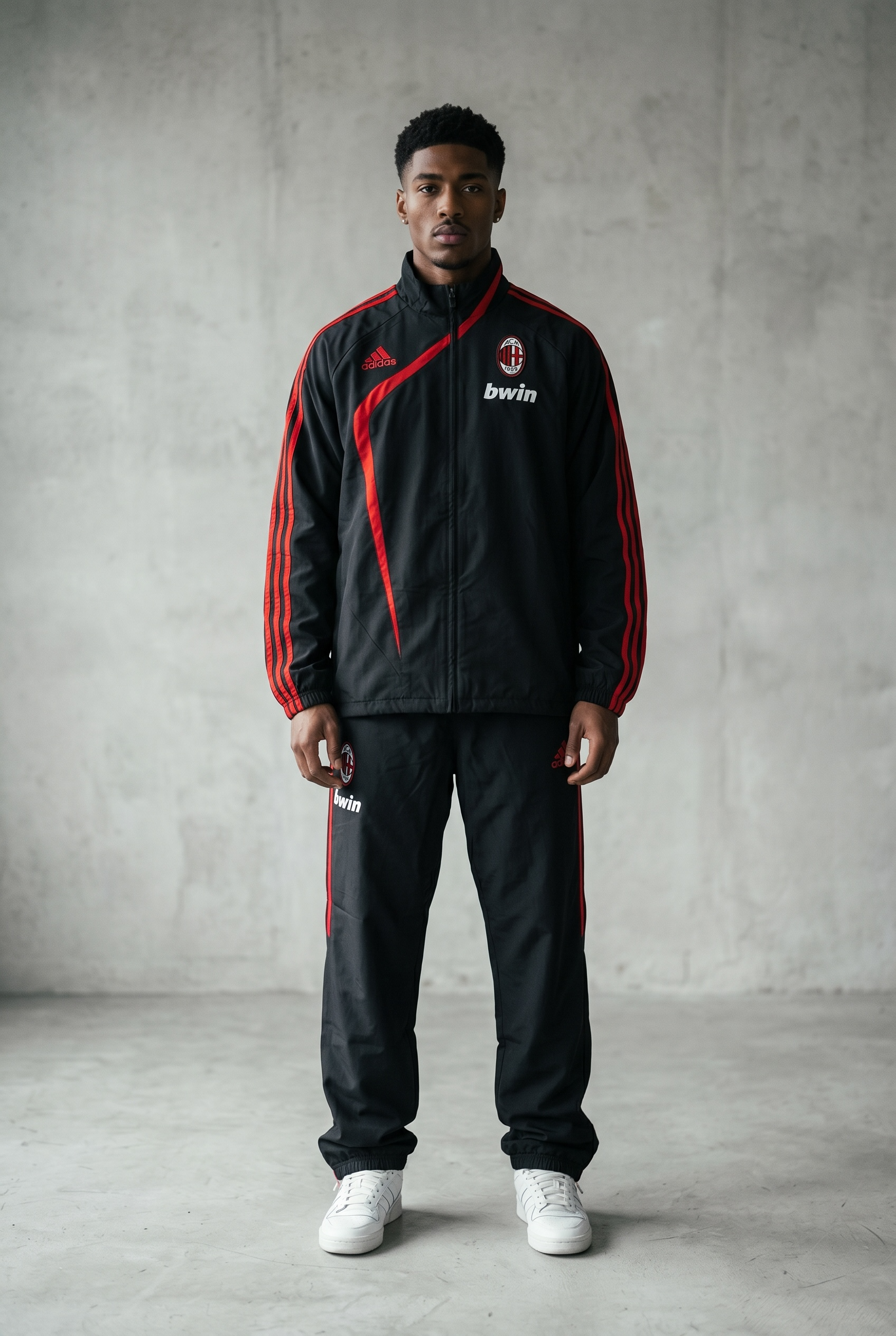 ADIDAS AC MILAN VINTAGE TRACKSUIT 2009 - L